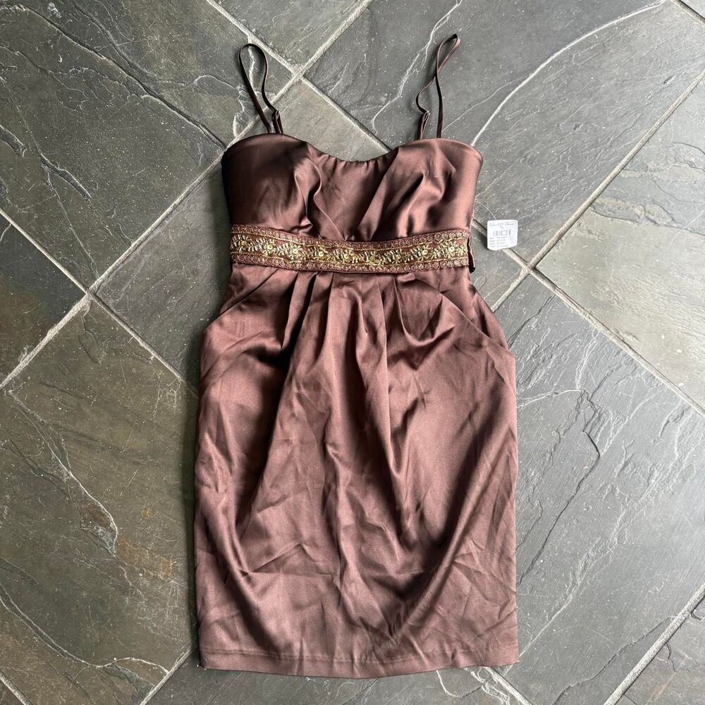 Charlotte-russe Women's Brown Dress